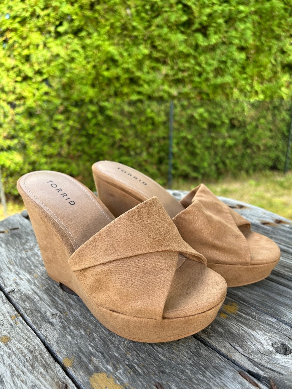 Torrid ⎸ NWT Tan Wedge Sandals
